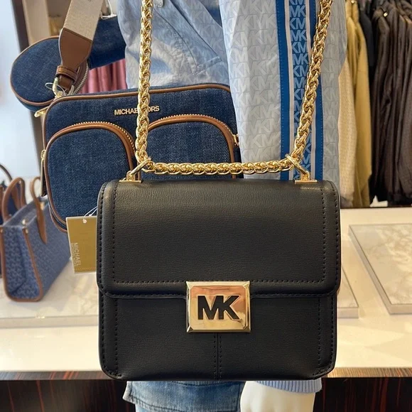 MICHAEL KORS SONIA SMALL SHOULDER XBODY BLACK COLOR - Picture 2 of 16